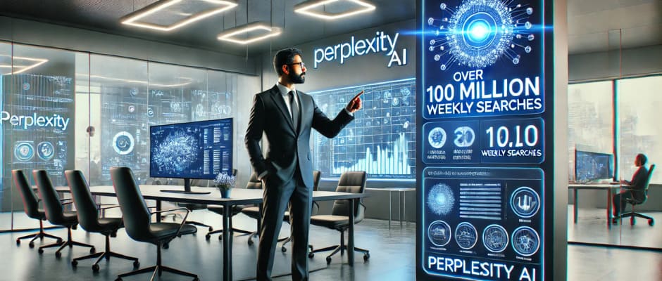 perplexity tiene mas de 100 millos de consultas a la semana