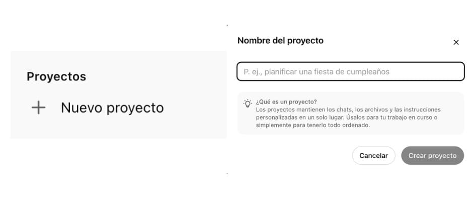 que es chatgpt projects