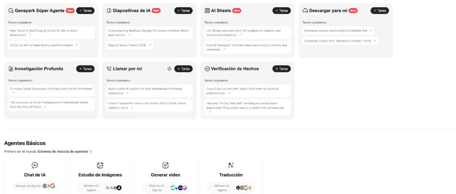 genspark ai agentes avanzados