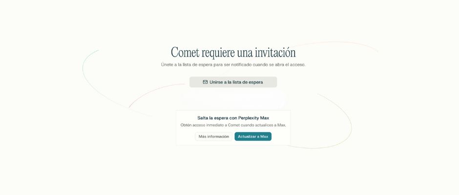 perplexity comet disponibilidad